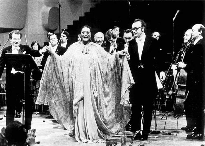 With Jessye Norman and Neville Mariner in Strasbourg 1978